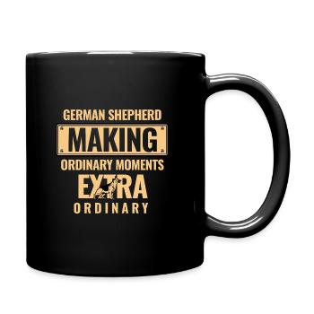 German Shepherds Making Ordinary Moments Extra Ord - Full Colour Mug - black - Right