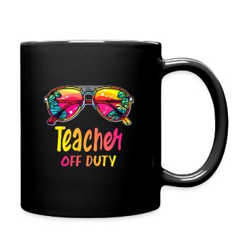 Teacher of duty - Tasse einfarbig - Schwarz - Rechts