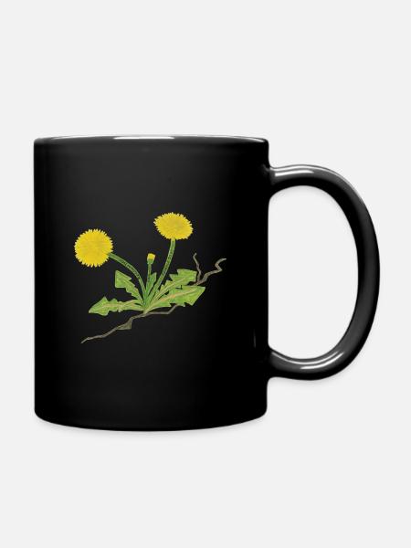 Löwenzahn Feminismus - Tasse einfarbig - Schwarz