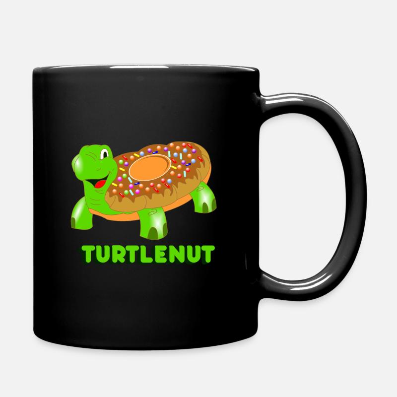 Turtlenut Donut Schildkröte Süß Zucker Glasur - Tasse einfarbig - Schwarz
