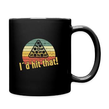J’aurais frappé ça / Billard Snooker - Mug uni - noir - Droite