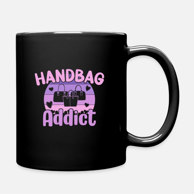 Sac à main Addict / Shopping Sac à main - Mug uni - noir