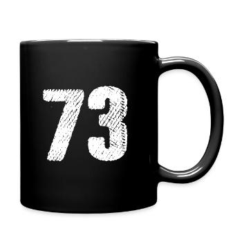 Maillot à 73 numéros - Mug uni - noir - Droite