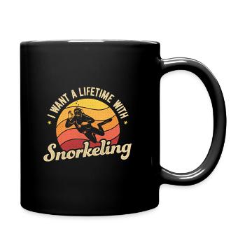 I Want A Lifetime With Snorkeling Scuba Diver Snor - Tasse einfarbig - Schwarz - Rechts