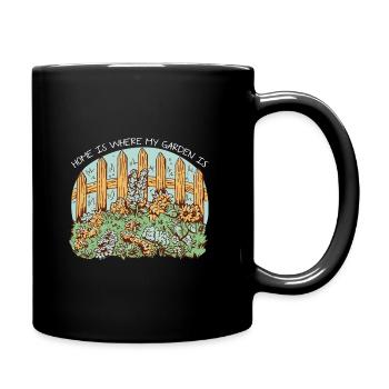 Home Is Where My Garden Is Gardener Gardening Hort - Tasse einfarbig - Schwarz - Rechts