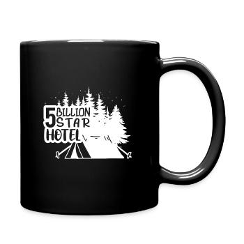 Camping Wohnmobil Van Vintage im Wohnwagen Caravan - Tasse einfarbig - Schwarz - Rechts