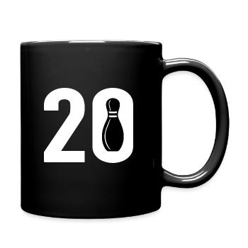 20 Bowling Bowler 20 - Tasse einfarbig - Schwarz - Rechts