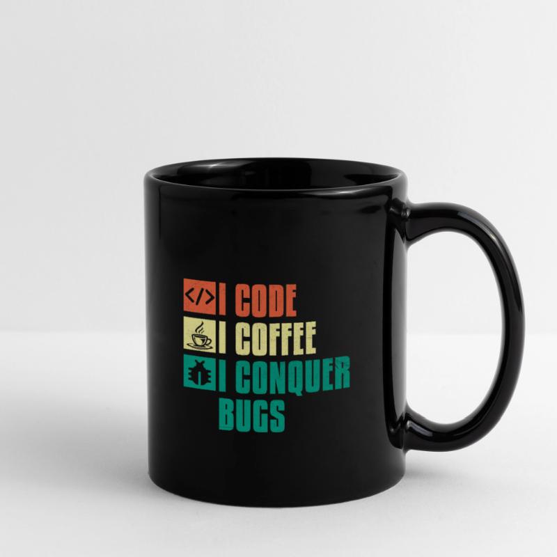 Coffee Coding Programmer Coder Developer Nerd Coff Full Colour Mug