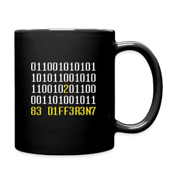 be different - Full Colour Mug - black - Right