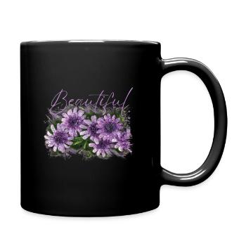 Fleurs Beautiful Perséphone - Mug uni - noir - Droite