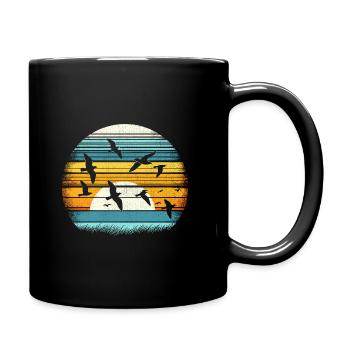 Vintage Birdwatching Bird Birder Oiseaux Birdwatcher - Mug uni - noir - Droite