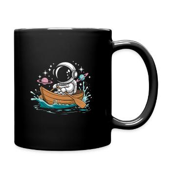 An Astronaut Boating Paddle Boat - Full Colour Mug - black - Right