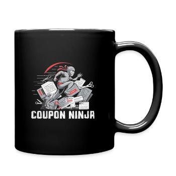 Coupon Ninja Couponer Shopper Économiser de l’argent Couponing - Mug uni - noir - Droite