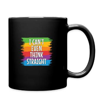 LGBT LGBTQ Arc-en-ciel Gay Lesbienne Cadeau - Mug uni - noir - Droite