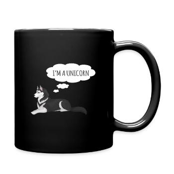 Husky - Full Colour Mug - black - Right