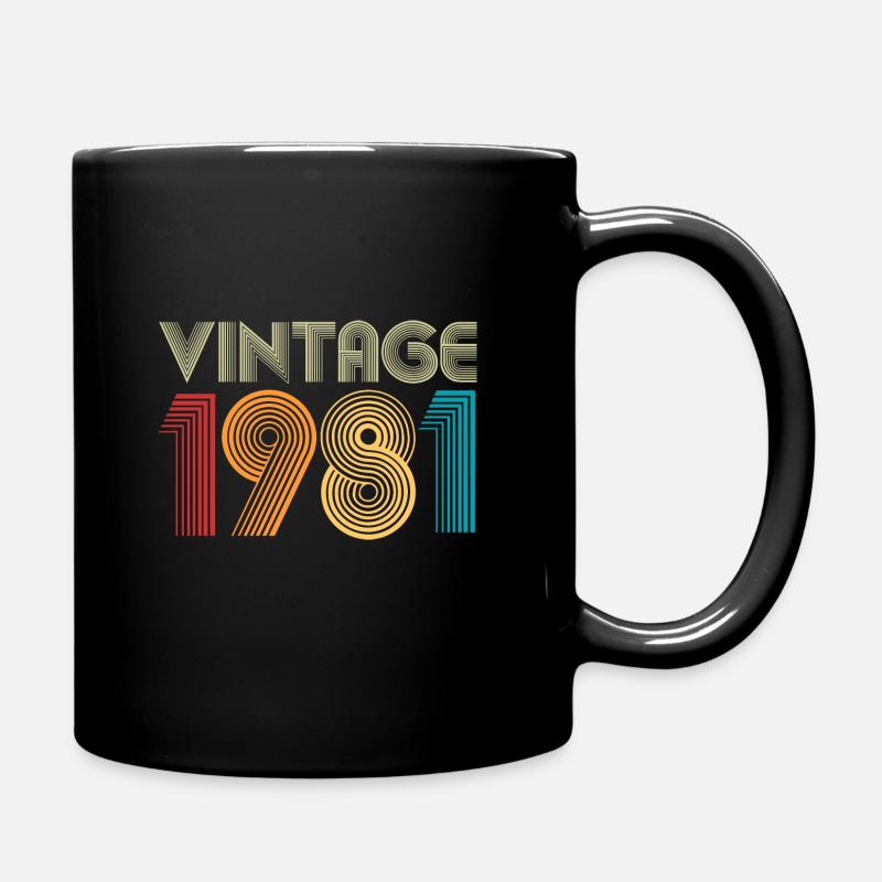 Vintage 1981 - Mug uni - noir