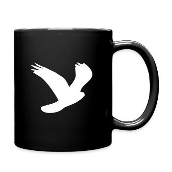 Vogel Adler Vögel Fliegen - Tasse einfarbig - Schwarz - Rechts