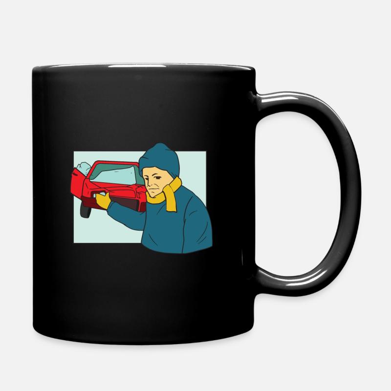 Make car like this, I do so accident - Full Colour Mug - black