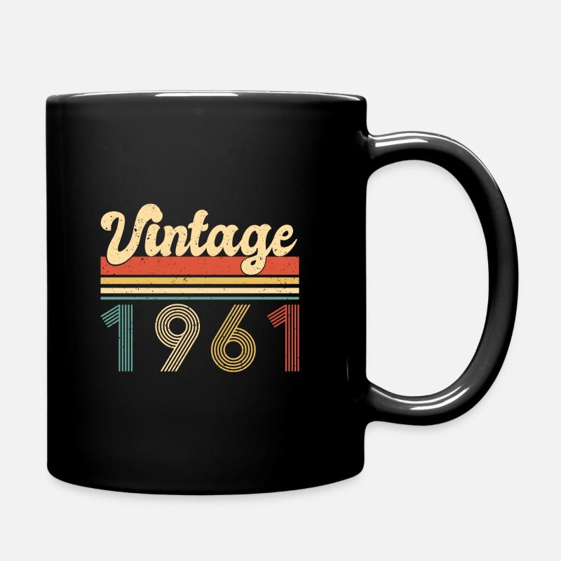 Vintage 1961 année 1961 Since 1961 Anniversaire - Mug uni - noir