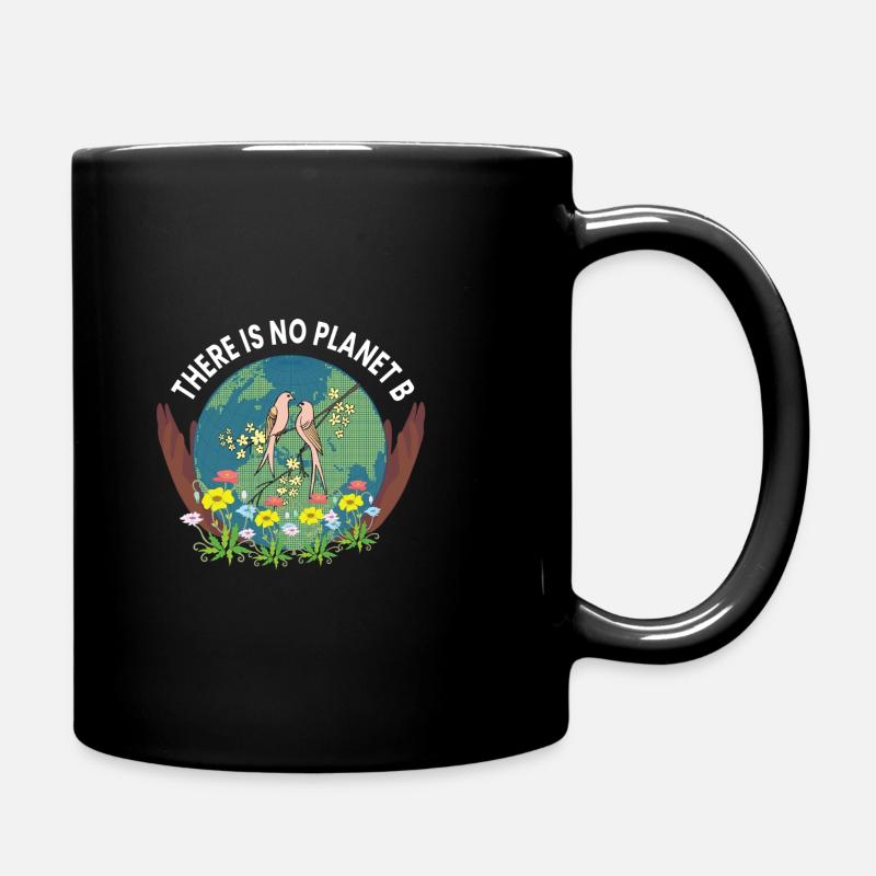 no planet b - Full Colour Mug - black
