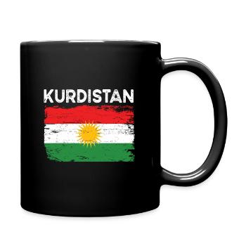 Kurdistan Kurdistan Kurdistan Kurdista Drôle - Mug uni - noir - Droite
