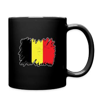 Belgique Design pour Fans Belgium - Mug uni - noir - Droite