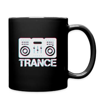 I Love Trance Music - Tasse einfarbig - Schwarz - Rechts