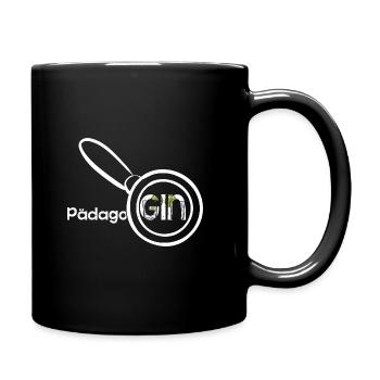 PädagoGIN - Geschenk für Gin Liebhaberin Gin Spruc - Tasse einfarbig - Schwarz - Rechts