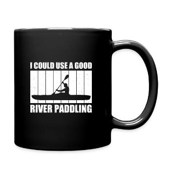 I Could Use A Good Paddling Canoe Rowing Paddling - Tasse einfarbig - Schwarz - Rechts