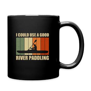 I Could Use A Good Paddling Canoe Rowing Paddling - Tasse einfarbig - Schwarz - Rechts