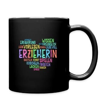 Retro Grafik Kindertagesstätte Babysitter Kindergä - Tasse einfarbig - Schwarz - Rechts