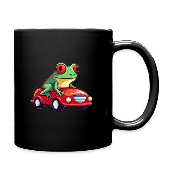 LUSTIGER FROSCH - Tasse einfarbig - Schwarz - Rechts