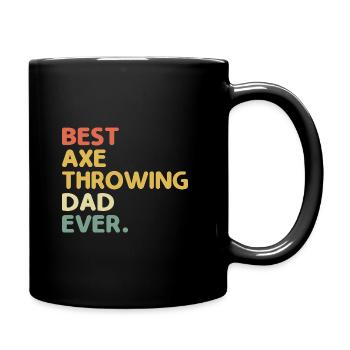 Meilleur papa lanceur de hache jamais ciblé père hachette - Mug uni - noir - Droite