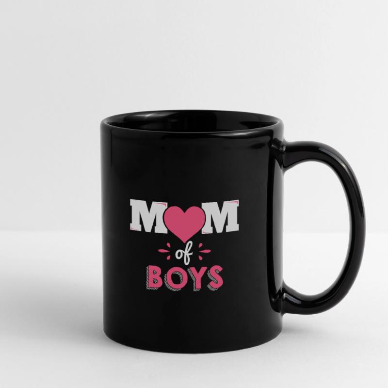 Mutter von Jungs Mutter Muttertag Geschenk Tasse einfarbig