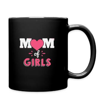 Mère de fille cadeau de fête des mères - Mug uni - noir - Droite