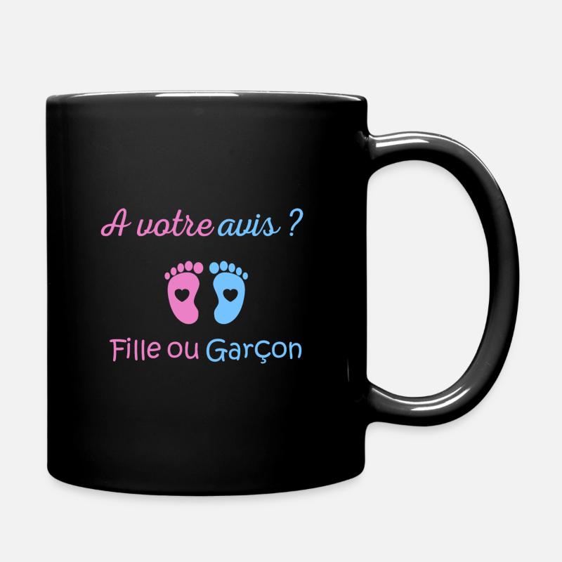 A votre avis fille ou garçon - Mug uni - noir