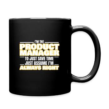 Awesome Product Manager - Full Colour Mug - black - Right