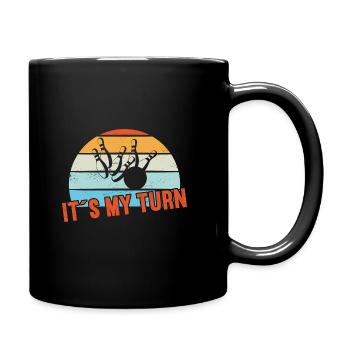 C’est mon tour / Bowling - Mug uni - noir - Droite