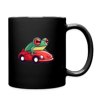 LUSTIGER FROSCH - Tasse einfarbig - Schwarz - Rechts