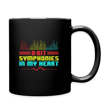 Chiptune Music Lover Groove to the Bleeps and Bloo - Full Colour Mug - black - Right