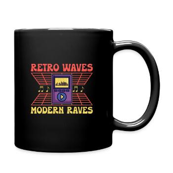 Chiptune Music Lover Groove zu den Bleeps und Bloo - Tasse einfarbig - Schwarz - Rechts