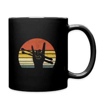 Tambour rétro Tambour Amateur de musique Tambour - Mug uni - noir - Droite