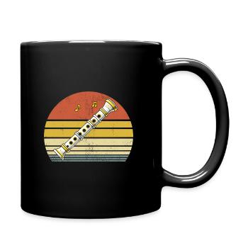 Enregistreur rétro Joueur d’instrument de musique Musicien - Mug uni - noir - Droite