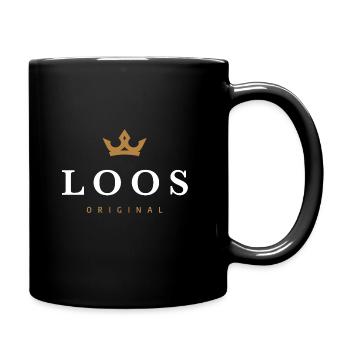 Logo original de la famille Loos - Mug uni - noir - Droite