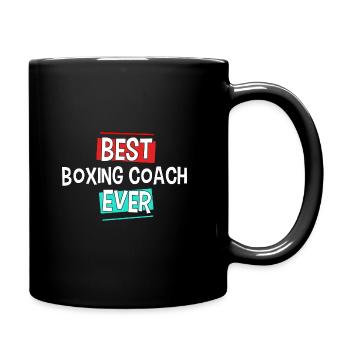 Meilleur entraîneur Boîte de tout cadeau boxeur temps - Mug uni - noir - Droite