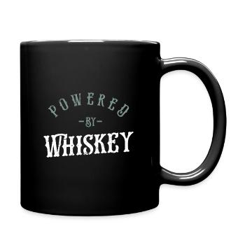 Powered By Whiskey - Whiskey - Full Colour Mug - black - Right