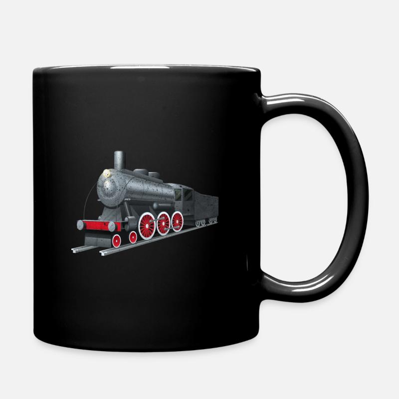 train - Full Colour Mug - black