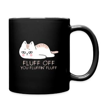 Cat - Full Colour Mug - black - Right