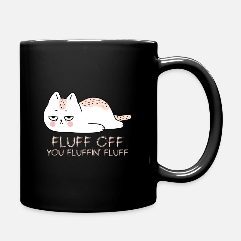 Katze - Tasse einfarbig - Schwarz
