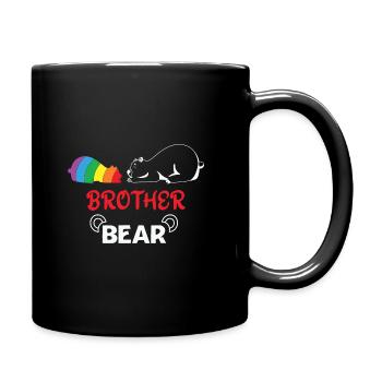 LBGT Flag Gay Pride Frère humain Ours - Mug uni - noir - Droite